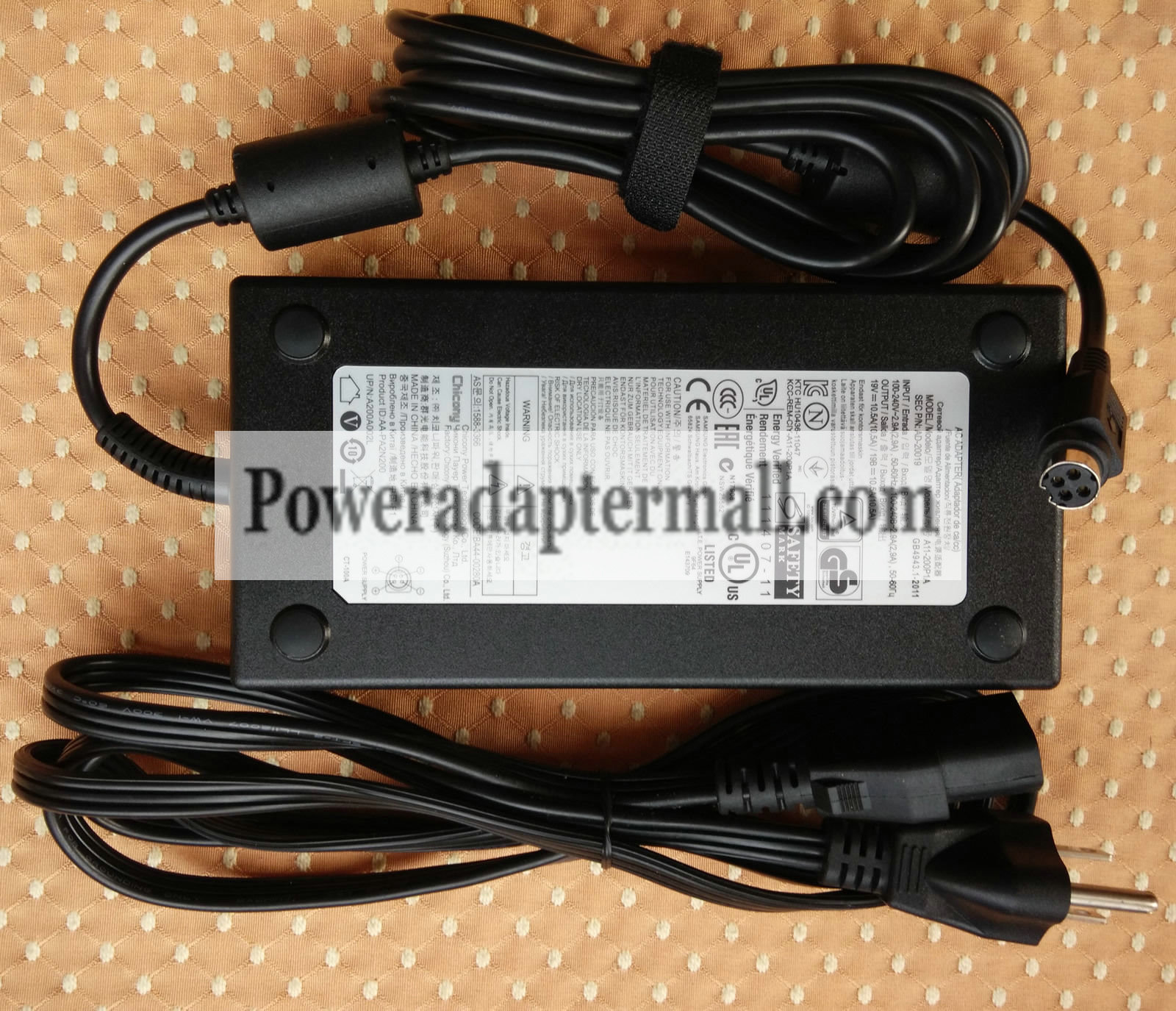 Original 200W Samsung A200A003L AA-PA2N200 AC Adapter 4 Pin